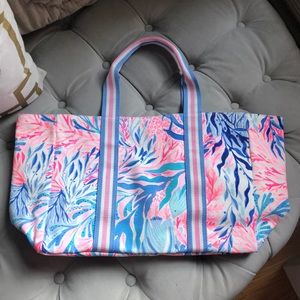 NWOT Canvas Lilly Pulitzer Tote Bag
